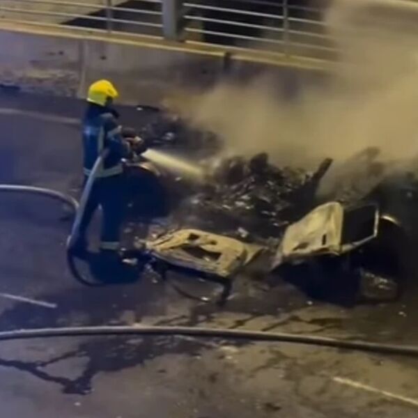 HOROR PRIZOR NA MOSTU NA ADI! Od automobila ostala gomila ugljenišanog lima - jezive slike nakon požara! (VIDEO)