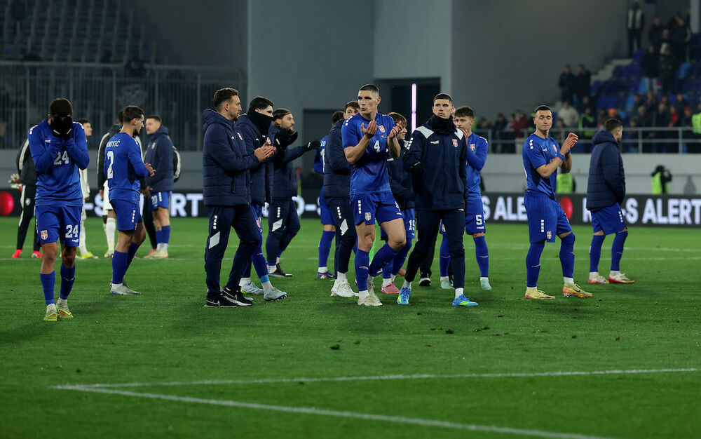 Fudbaleri Srbije posle prijateljske utakmice sa Saudijskom Arabijom