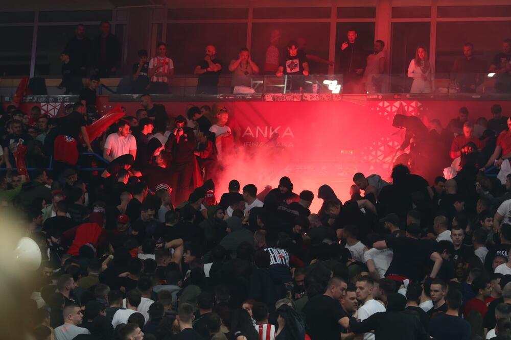 Navijači Zvezde se sukobili sa žandarmerijom! (VIDEO)