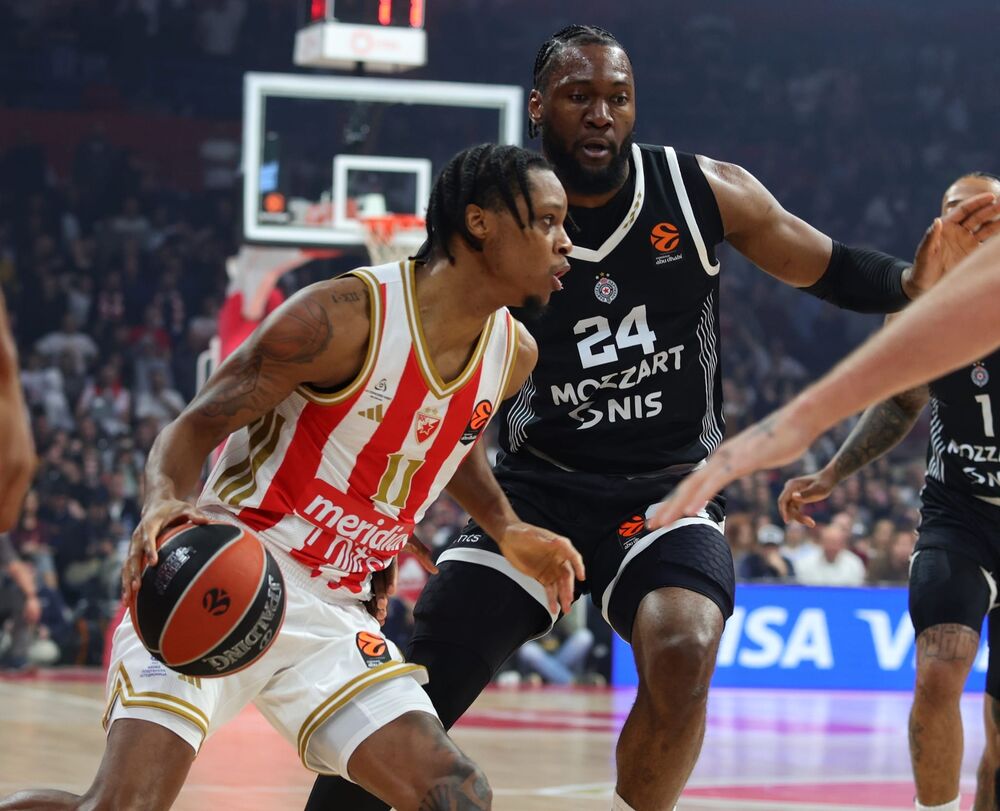 Detalj sa drugog evroligaškog večitog derbija u sezoni 2025/26