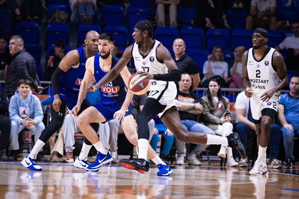 Detalj sa utakmice Budućnosti i Partizana u Podgorici u sezoni 2025/26 ABA lige