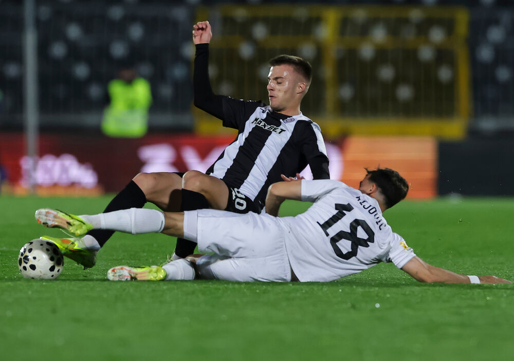 Detalj sa utakmice Partizana i Čukaričkog u sezoni 2025/26 Superlige Srbije