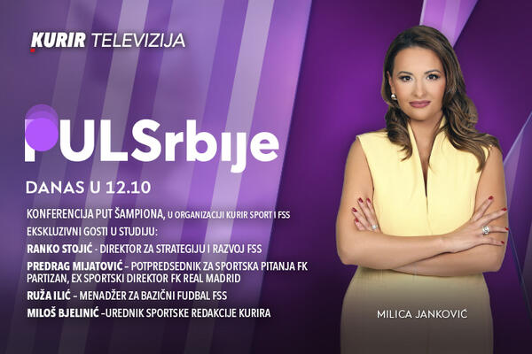 EKSKLUZIVNO GOSTOVANJE U DANAŠNJEM PULSU SRBIJE OD 12.10