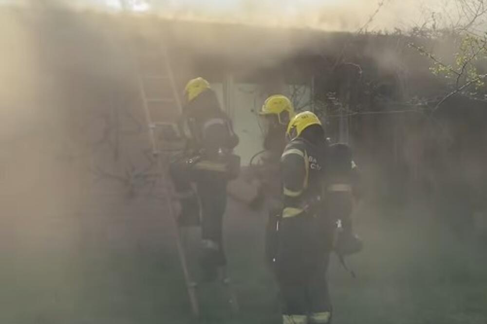 Meštani Limanskog parka u panici: Gusti dim prekriio naselje, pogledajte brzu akciju vatrogasaca! (VIDEO)