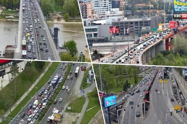 KRKLJANAC ŠIROM BEOGRADA! Nema igla gde da padne, vozila se kreću MIC PO MIC - GUŽVE GDE GOD DA SE OKRENETE