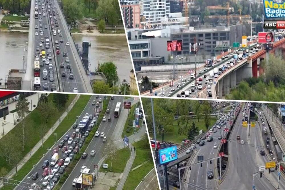 KRKLJANAC ŠIROM BEOGRADA! Nema igla gde da padne, vozila se kreću MIC PO MIC - GUŽVE GDE GOD DA SE OKRENETE