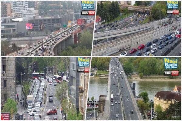 U TAKOVSKU NEMOJTE AKO NE MORATE! Jutarnji špic u Beogradu mirniji nego inače, ali radovi prave probleme (FOTO)