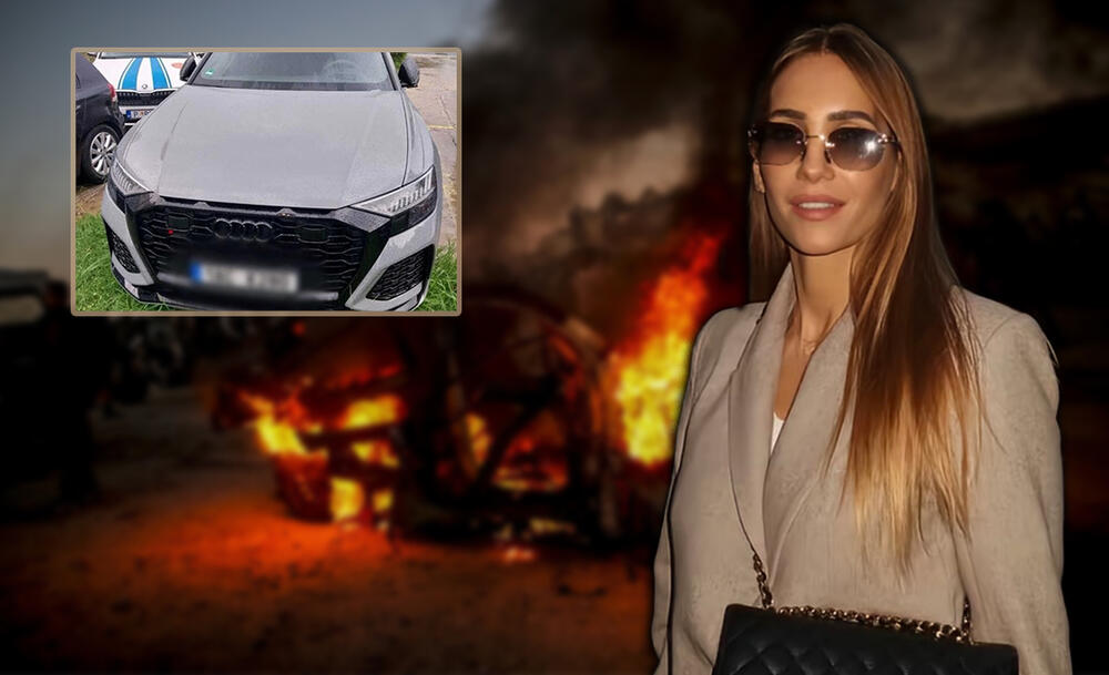 ZAPALIO SKUPOCENI AUTO TAMARE ZVICER I LAGANO ODŠETAO! Požar na parkingu Uprave za imovinu, KAMERE SVE SNIMILE!