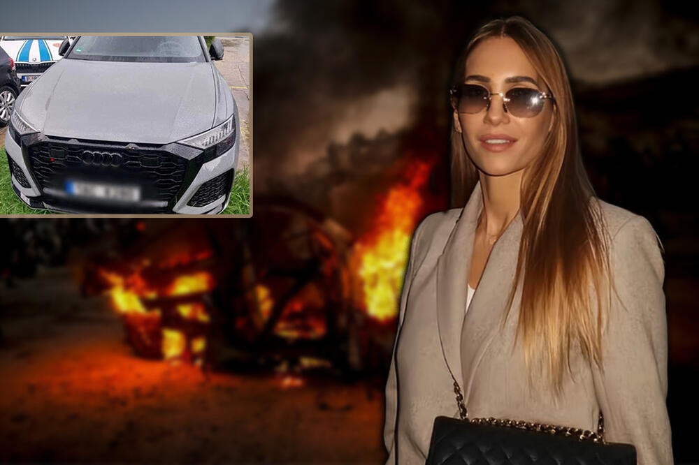 ZAPALIO SKUPOCENI AUTO TAMARE ZVICER I LAGANO ODŠETAO! Požar na parkingu Uprave za imovinu, KAMERE SVE SNIMILE!