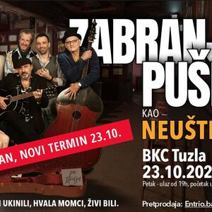 Zabranjeno pušenje kao Neuštekani održaće i drugi koncert 23.10.2026. u tuzlanskom BKC-u