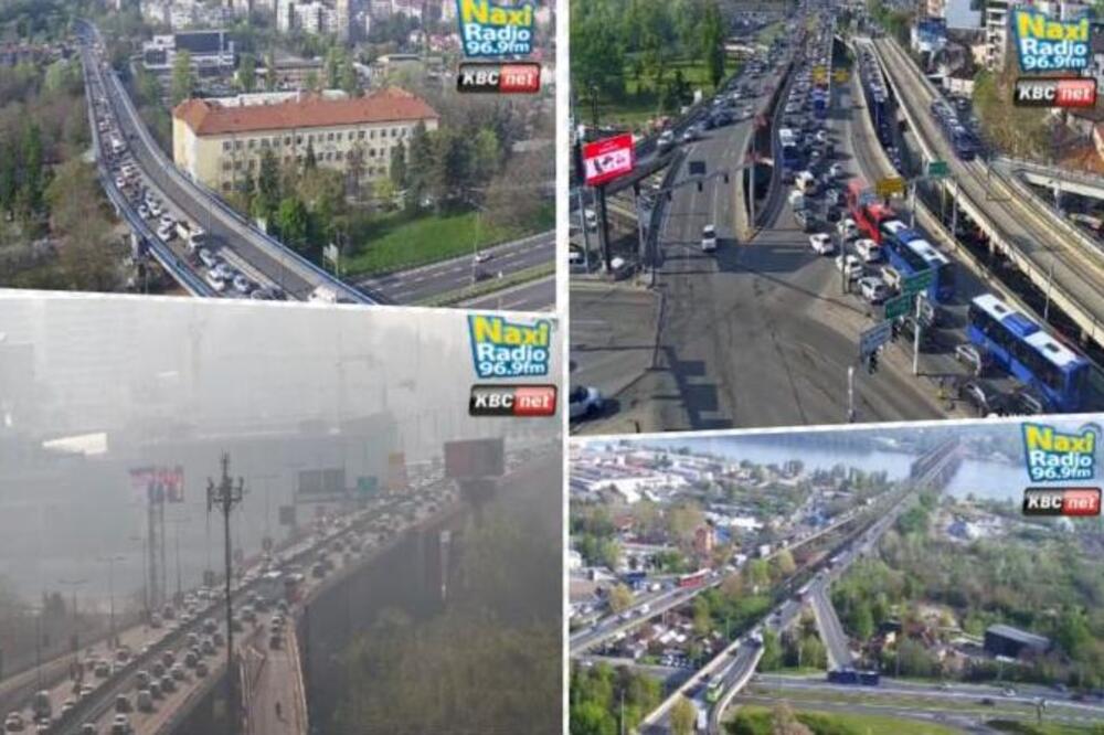 U ovom delu Beograda vozila mile, na mostu sve stalo: Jutarnji špic uveliko pravi kolaps po prestonici (FOTO)