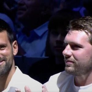 Đokovići i Dončići na utakmici Reala i Crvene zvezde u Madridu (Video)