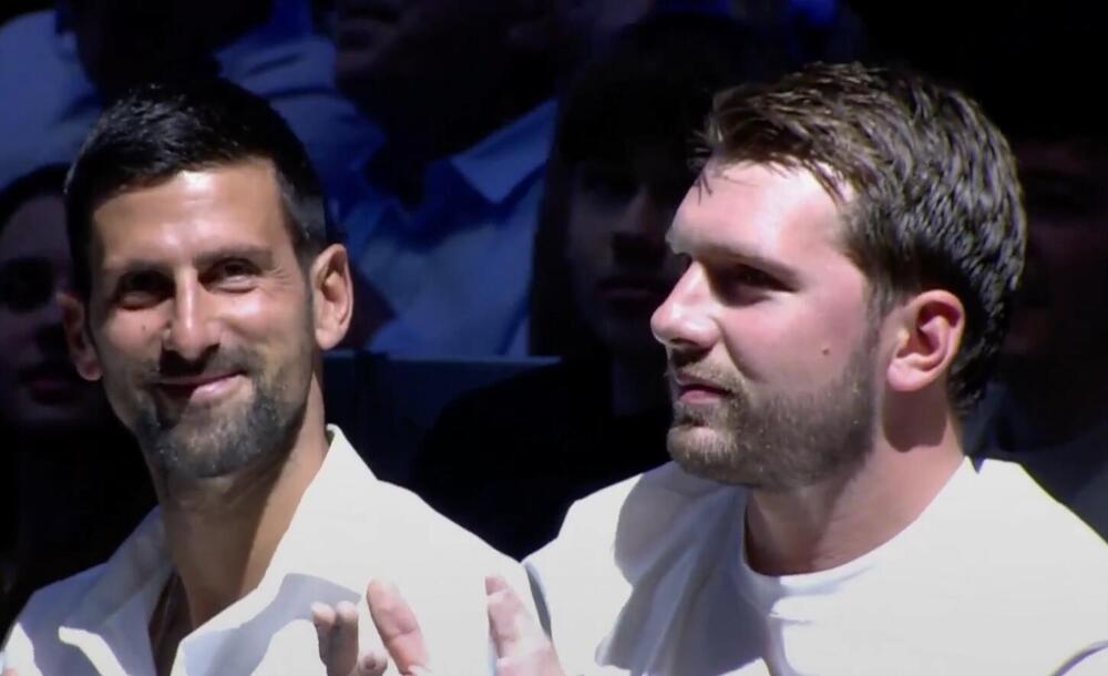 Đokovići i Dončići na utakmici Reala i Crvene zvezde u Madridu (Video)