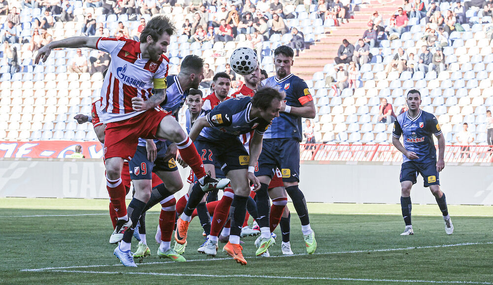 Detalj sa utakmice Crvene zvezde i Vojvodine u sezoni 2025/26 Superlige Srbije