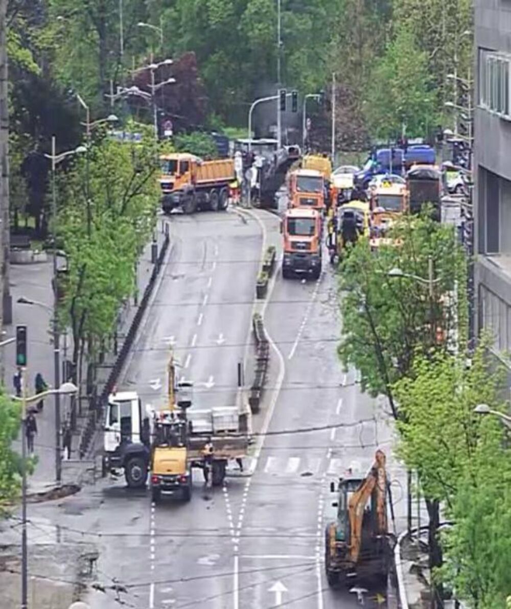 Radovi u Takovskoj ulici