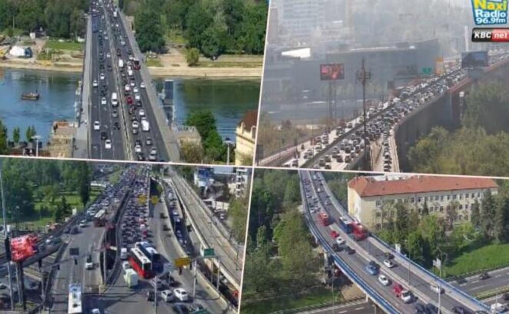 NA AUTOKOMANDI NEMA IGLA GDE DA PADNE, VOZILA NA GAZELI MILE: Kolaps širom Beograda - i ovde su DUGE KOLONE