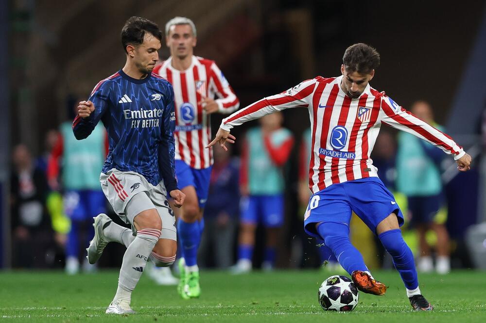 Velika borba i malo dobrog fudbala: Atletiko i Arsenal bez pobednika u prvom meču!