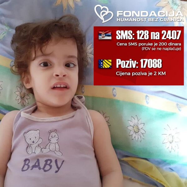 Taša (7) od prvog dana života vodi teške bitke, ali dalje ne može sama: Porodici Vučković hitno je potrebna pomoć!