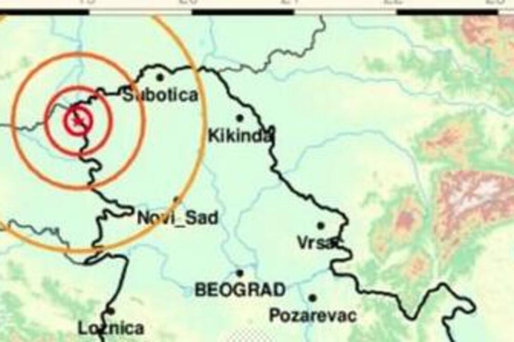 ZEMLJOTRES SE OSETIO I U HRVATSKOJ I U MAĐARSKOJ: Pogledajte mapu epicentra (FOTO)