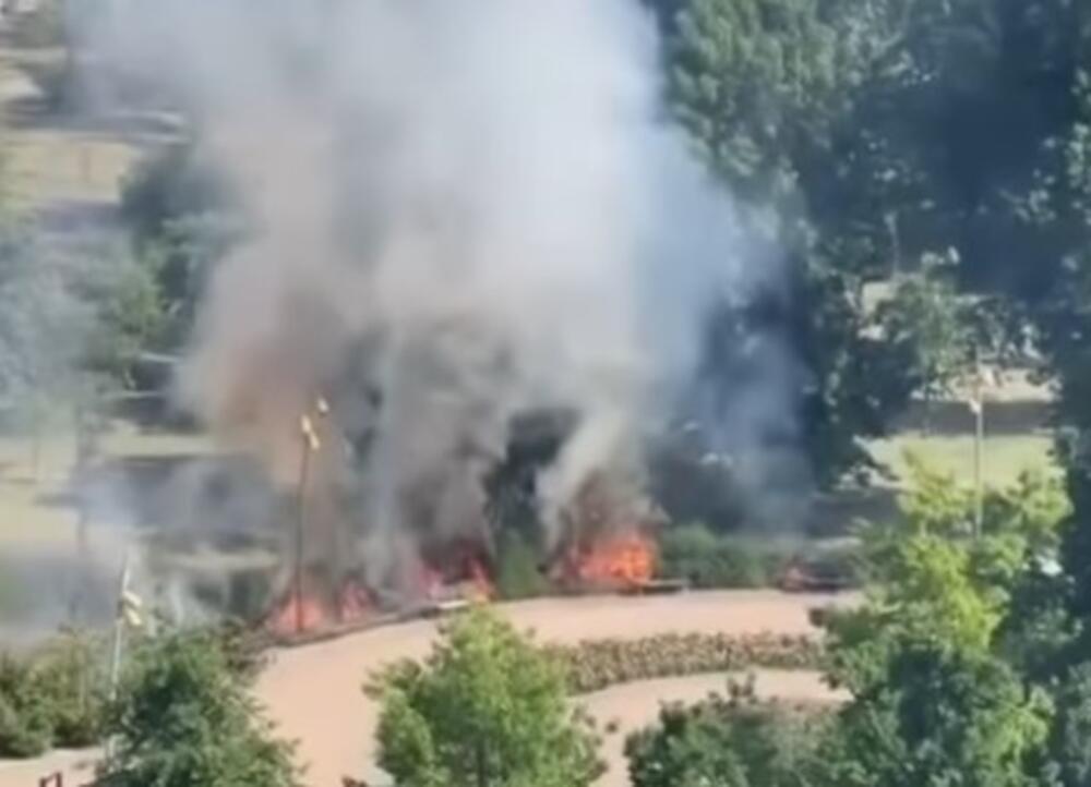 Požar u Novom Sadu: Vatra zahvatila rastinje u čuvenom parku! (VIDEO)