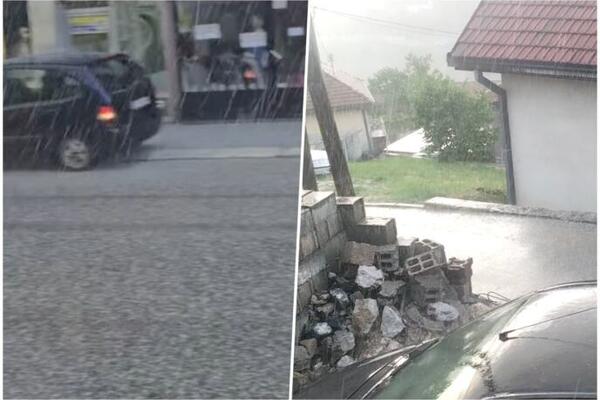 Užice pogodio snažan grad, sve se beli! Pao silan led, protutnjao prvi talas nevremena (VIDEO)