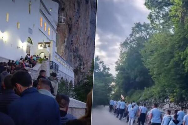Vernici pohrlili ka Ostrogu, mnogi su prešli na stotine kilometara: Ovo je veličanstven prizor (VIDEO)