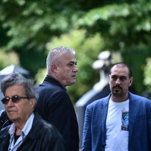 PARTIZANOVE LEGENDE NA SAHRANI ČIKA CVELETA: Predrag Danilović "predvodi" crno-bele (Foto)