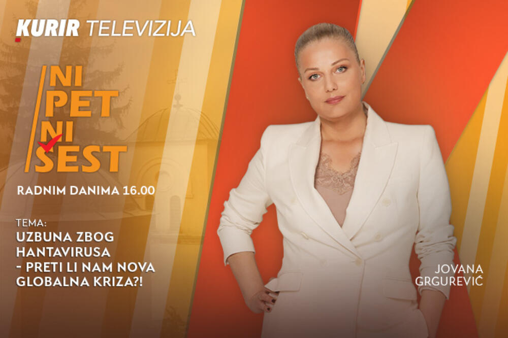 UZBUNA ZBOG HANTAVIRUSA - PRETI LI NAM NOVA GLOBALNA KRIZA?! - u današnjoj emisiji &ldquo;NI 5 NI 6&rdquo; od 16.00