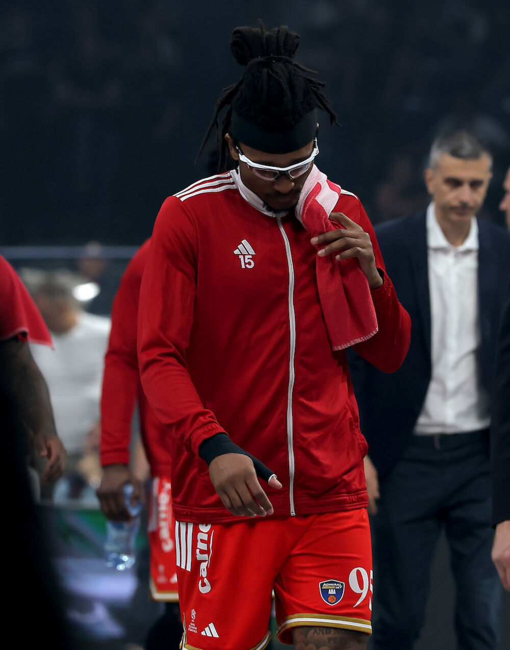 Detalj sa prve utakmice polufinala ABA lige između Partizana i Crvene zvezde u sezoni 2025/26