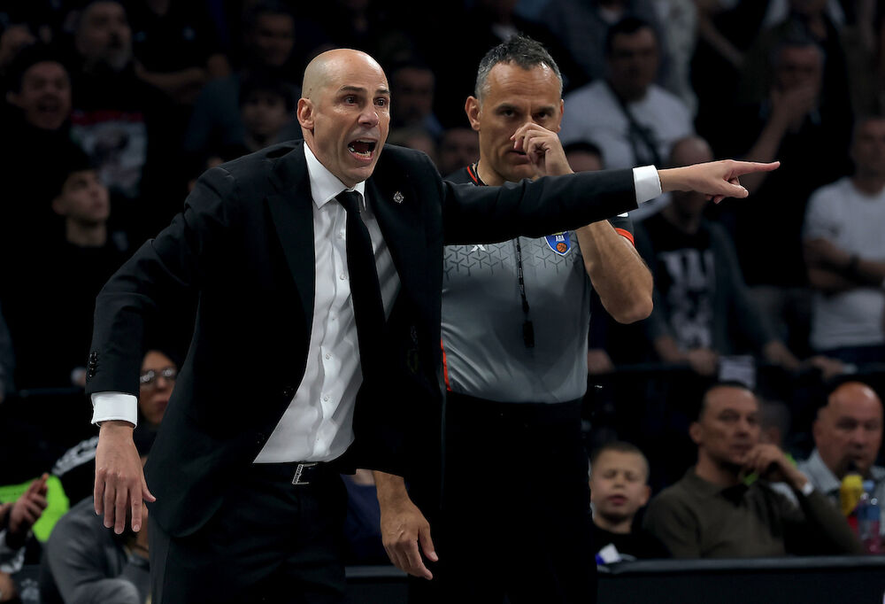 Detalj sa prve utakmice polufinala ABA lige između Partizana i Crvene zvezde u sezoni 2025/26