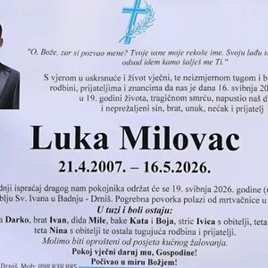 LUKA (19) ĆE BITI SAHRANJEN U ODELU KOJE JE KUPIO ZA MATURU: Drniš zavijen u crno zbog UBISTVA NEDUŽNOG DEČKA!