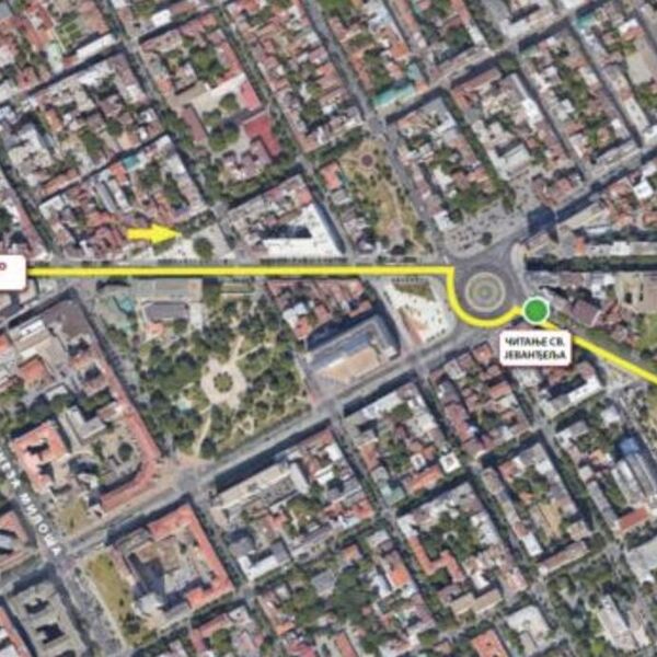 Ovo je put kojim će danas proći Spasovdanska litija: Na čelu prvi put Pojas Presvete Bogorodice (MAPA)