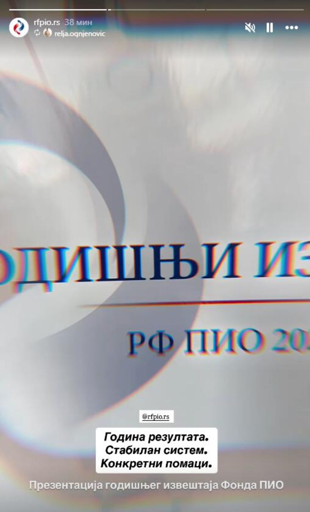 PIO fond o godišnjem izveštaju Fonda PIO