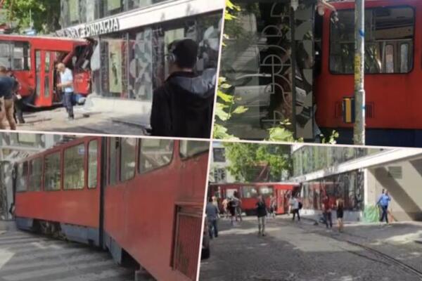 TRAMVAJ ISKOČIO IZ ŠINA I UDARIO U ZGRADU: Drama na Dorćolu, ima povređenih! (FOTO)