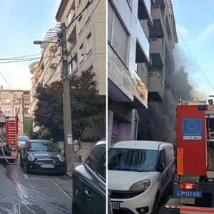 Požar u podzemnoj garaži na Zvezdari: Vatra zahvatila 4 automobila, 2 skroz izgorela, prve slike s lica mesta! FOTO