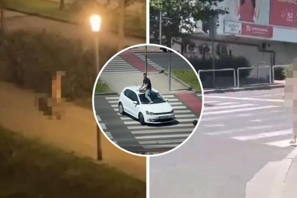 HODAJU GOLI, SKAČU PO AUTIMA... Jezivi snimci rastrojenih ljudi iz Zagreba se šire Balkanom, zanemećete od prizora!