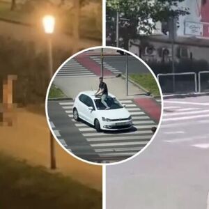 HODAJU GOLI, SKAČU PO AUTIMA... Jezivi snimci rastrojenih ljudi iz Zagreba se šire Balkanom, zanemećete od prizora!