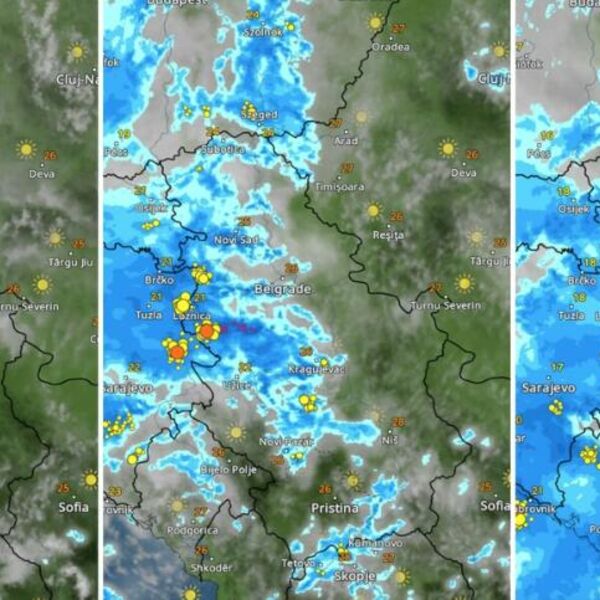 Nevreme hrli ka Srbiji - sprema se potop: I Beograd na udaru pljuskova i grmljavine - ovako će se kretati (MAPA)