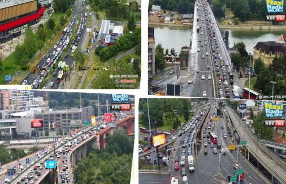 KRKLJANAC NA SVAKOM KORAKU, NEMA IGLA GDE DA PADNE: Ogromne gužve širom Beograda - ne zna se gde je gore (FOTO)