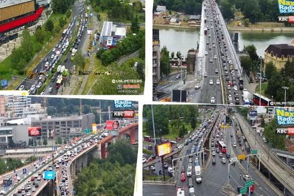 KRKLJANAC NA SVAKOM KORAKU, NEMA IGLA GDE DA PADNE: Ogromne gužve širom Beograda - ne zna se gde je gore (FOTO)