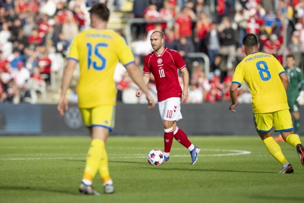 Kristijan Eriksen na prijateljskoj utakmici Danske i Ukrajine