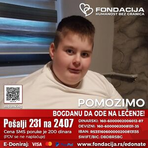 Mali Bogdan ima ozbiljne probleme sa telesnom težinom: Svaka pomoć je korak bliže ka njegovom zdravijem detinjstvu