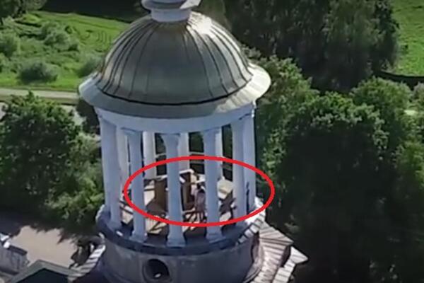 DRON SNIMIO DVOJE NEVERNIKA U LJUBAVNOM ZANOSU NA VRHU MANASTIRA: Bili INTIMNI do kraja, ništa im nije SVETO! VIDEO
