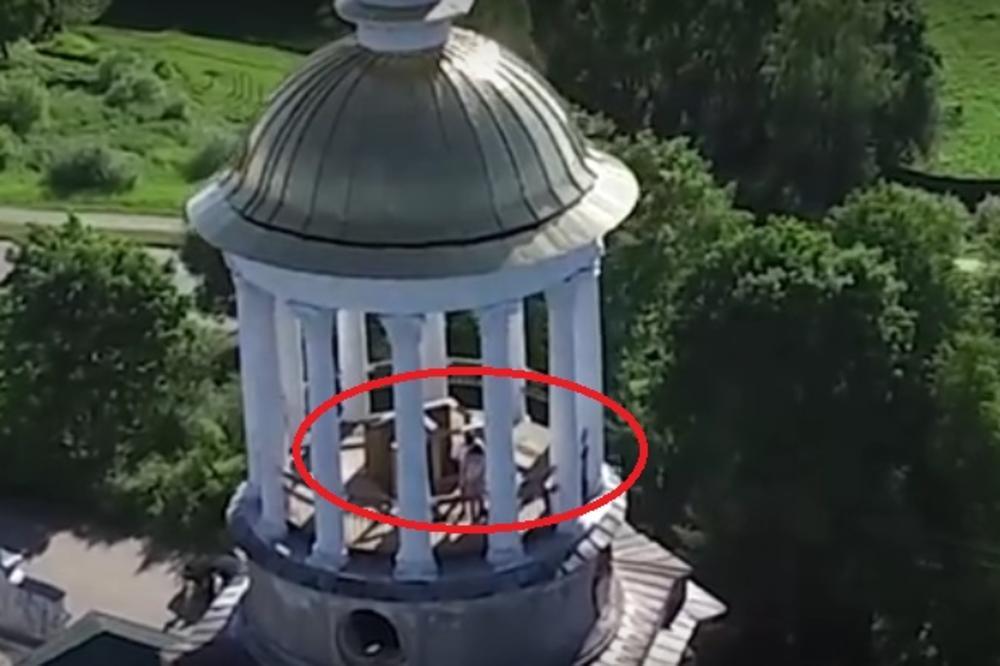 DRON SNIMIO DVOJE NEVERNIKA U LJUBAVNOM ZANOSU NA VRHU MANASTIRA: Bili INTIMNI do kraja, ništa im nije SVETO! VIDEO