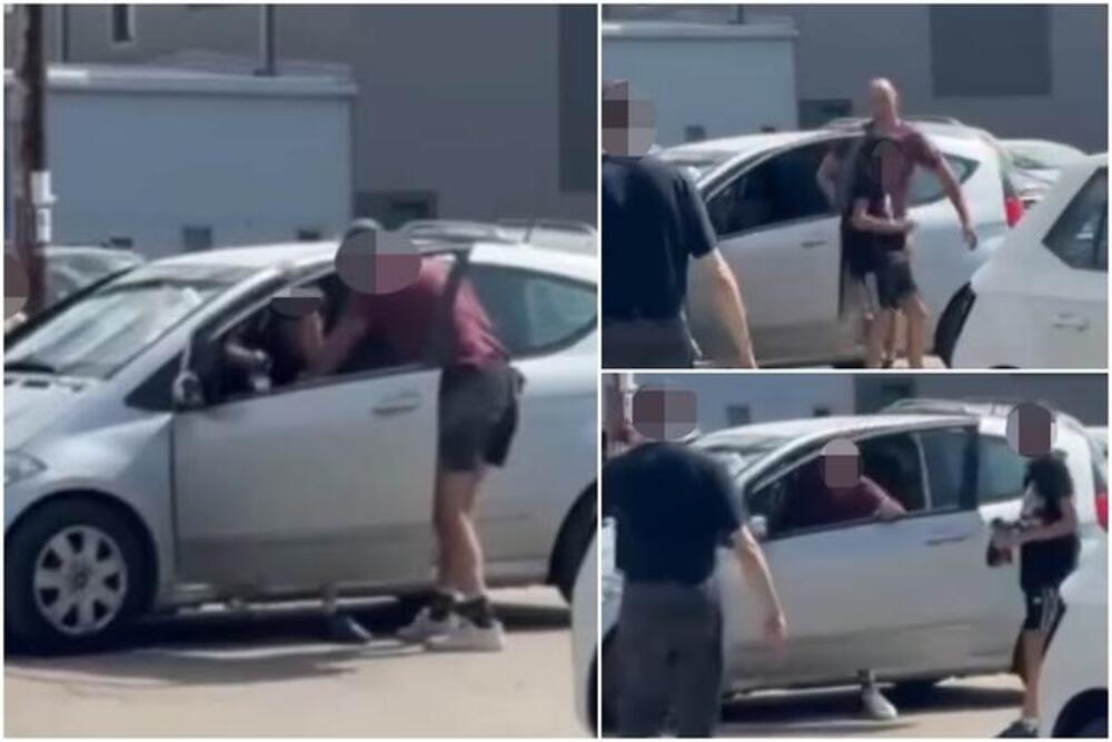 JEZIV SNIMAK IZ KRUŠEVCA ZGROZIO CELU ZEMLJU: Uvukao dete u automobil, pa počeo da ga udara! PALO HAPŠENJE! (VIDEO)