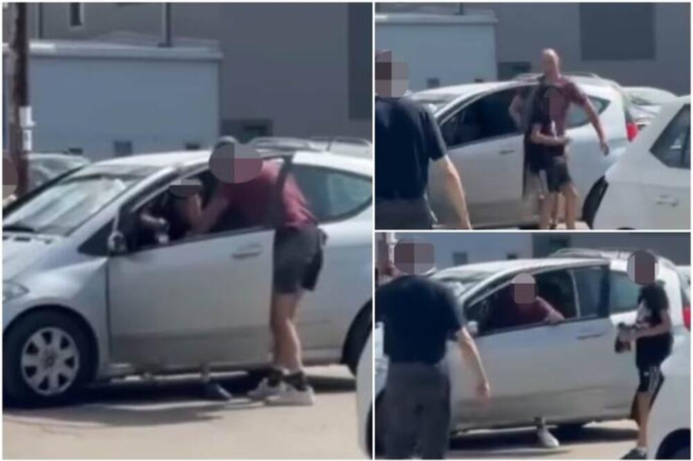 JEZIV SNIMAK IZ KRUŠEVCA ZGROZIO CELU ZEMLJU: Uvukao dete u automobil, pa počeo da ga udara! PALO HAPŠENJE! (VIDEO)