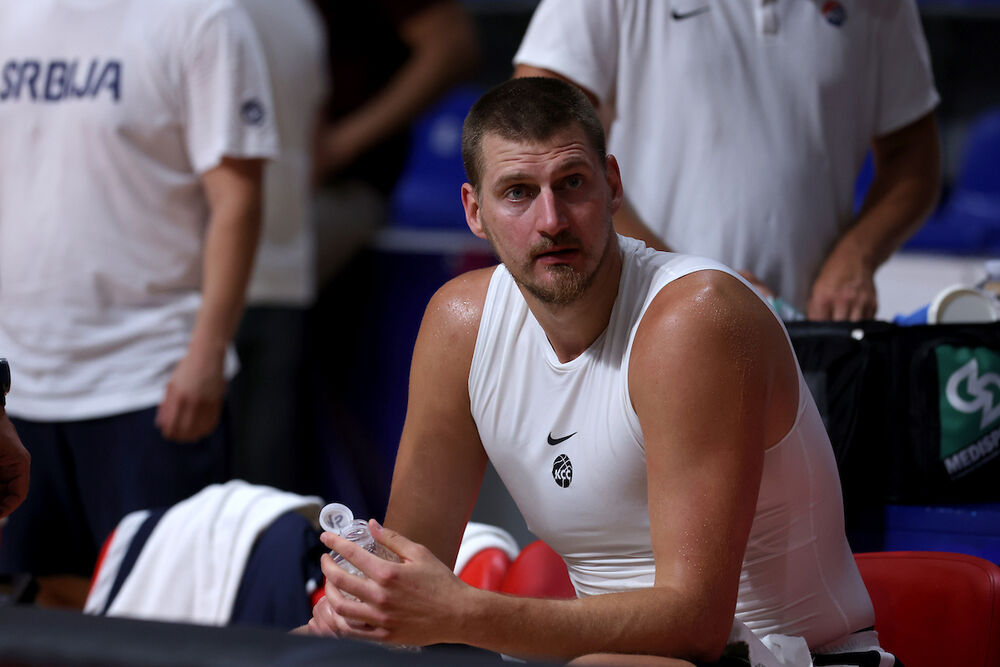 Nikola Jokić na otvorenom treningu reprezentacije Srbije
