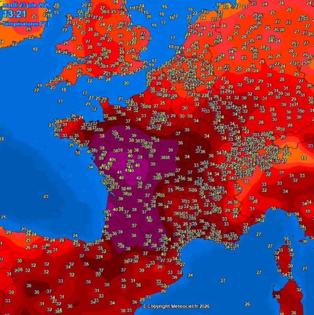 Vrućine u Francuskoj