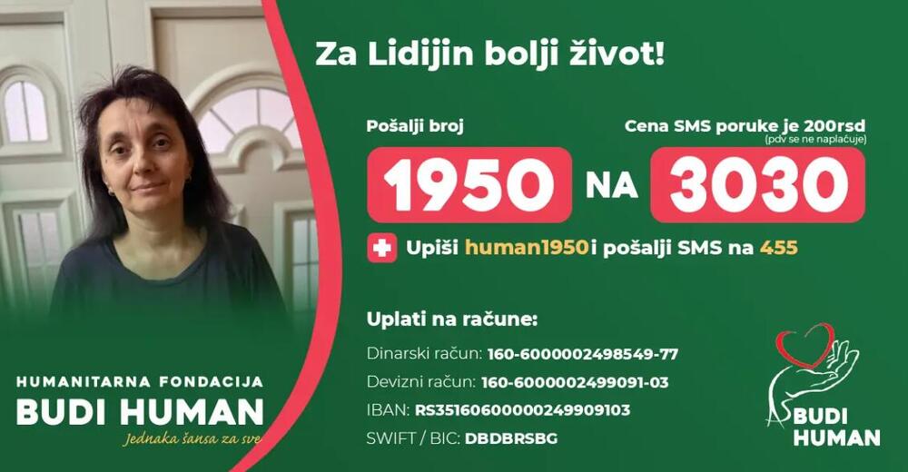 Kako bi nastavila jako skupo lečenje i imala kvalitetniji život, Lidiji je potrebna naša pomoć
