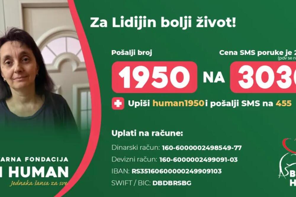 Kako bi nastavila jako skupo lečenje i imala kvalitetniji život, Lidiji je potrebna naša pomoć